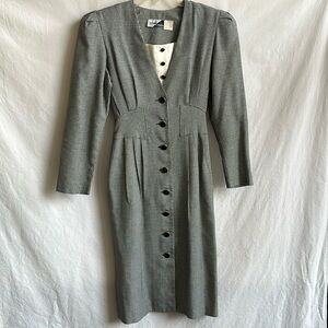Vintage Sunshine Starshine houndstooth dress, size 10